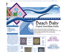 Tablet Screenshot of beachbabyquilts.com